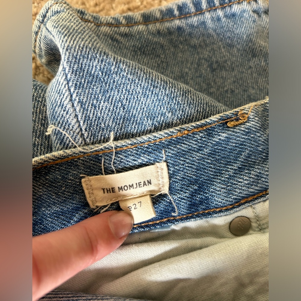 Madewell The Mom Jean size 27P light wash vintage - Picture 4 of 4